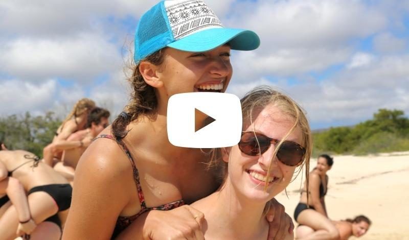 High school students in the Galapagos learn about wildlife biology on a Broadreach summer adventure