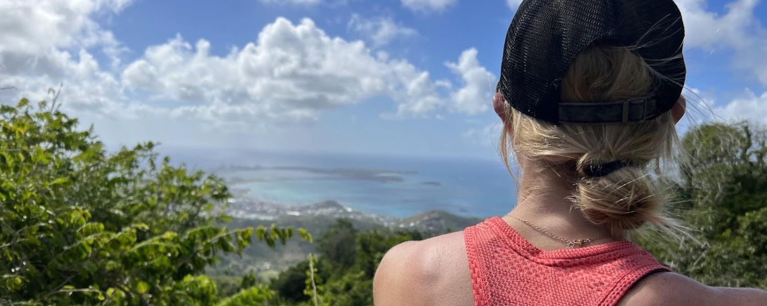 Broadreach instructor looks out over St Martin